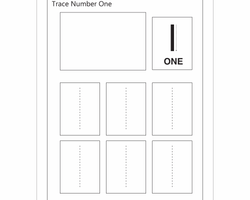 Trace Number 1 Worksheet