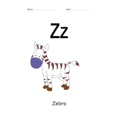 Letter Z Identification colorful worksheet