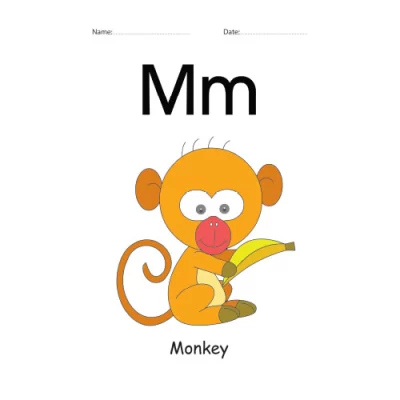 Letter M Identification colorful worksheet