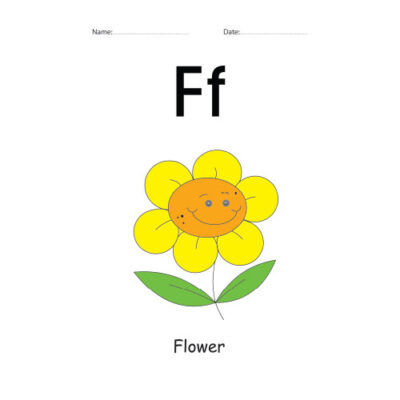 Letter F Identification colorful worksheet