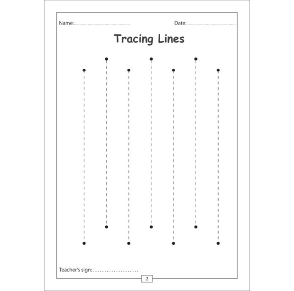 Dotted vertical lines worksheet