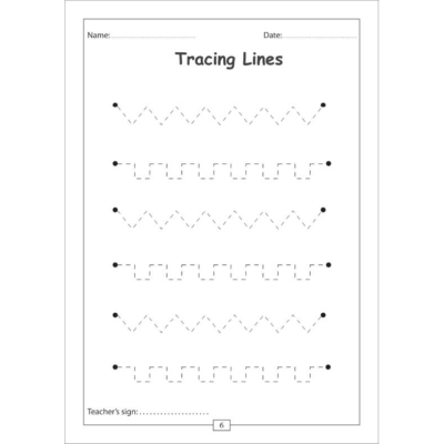 zigzag lines worksheet