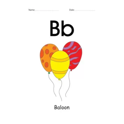 Letter B Identification colorful worksheet