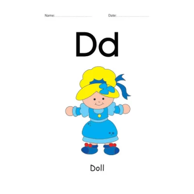 Letter D Identification colorful worksheet