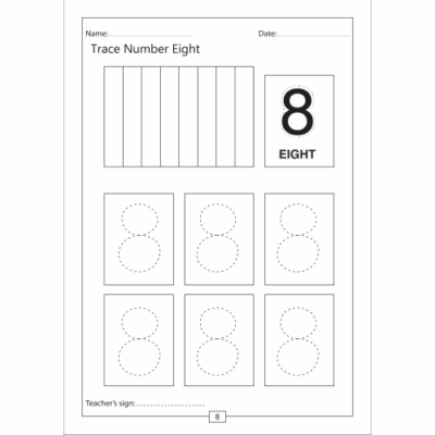 Trace Number 8 Worksheet