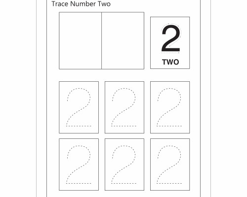 Trace Number 2 Worksheet