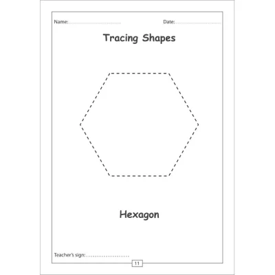 Hexagon Shape Worksheet