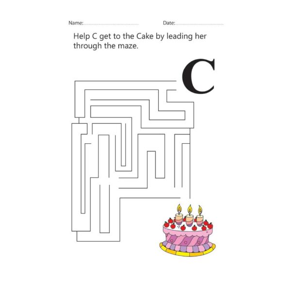 Letter C Maze Worksheet